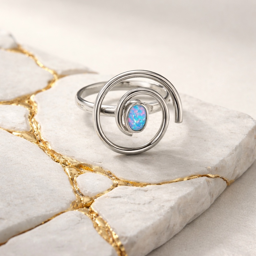 Fire Opal Ring - image 5